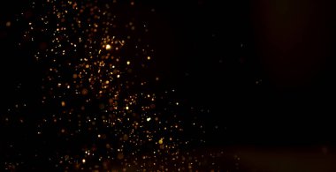 Neon ışıkları tarafından soyut altın bokeh defocus bulanık arkaplan