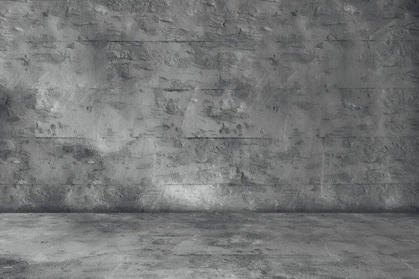 Concrete Wall Background Scene Dark Empty Room Cement Floor Space — Stock Photo, Image