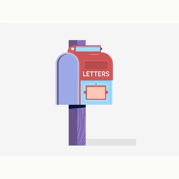 Poštovní schránky plochý Icon.E-mail marketing. Vektorové ilustrace — Stockový vektor