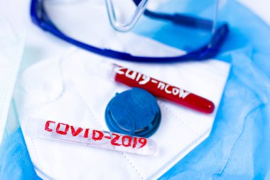 Coronavirus covid-19 virüsü tıbbi test tüpü, salgın aşısı