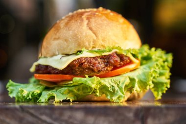 Lezzetli Hamburger çekim