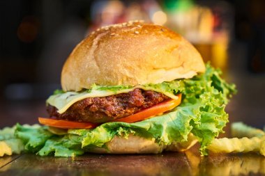 Lezzetli Hamburger çekim