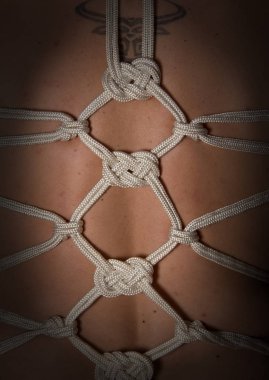Geleneksel japanesse shibari kandırdın erkek