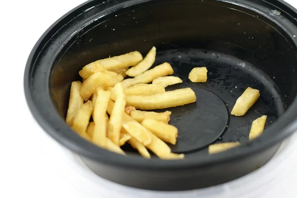 Container of French fries — Stock Photo, Image