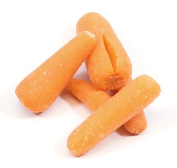 Montón de deliciosas zanahorias bebé — Foto de Stock