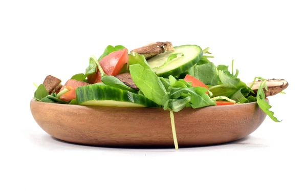 Verse rucola salade op plaat — Stockfoto