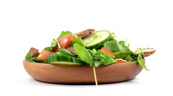 Verse rucola salade op plaat — Stockfoto