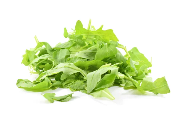 Pilha de arugula orgânica ou foguete — Fotografia de Stock