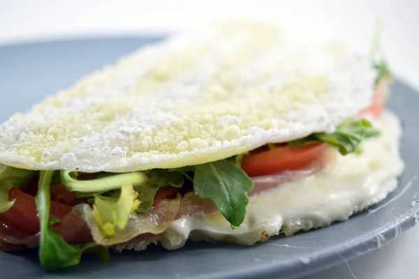 Brazilian tapioca on a plate — Stock Photo, Image