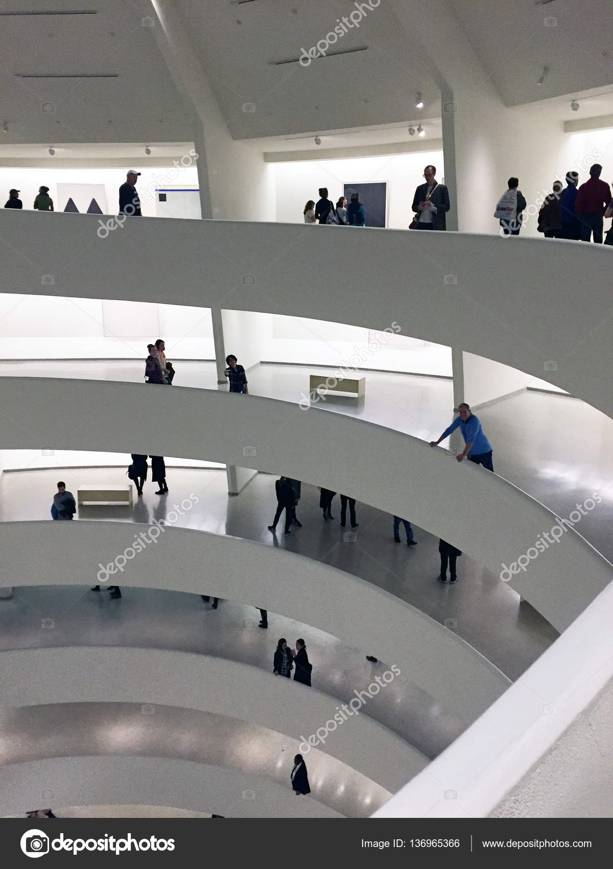 Interior Of The Solomon R Guggenheim Museum Stock