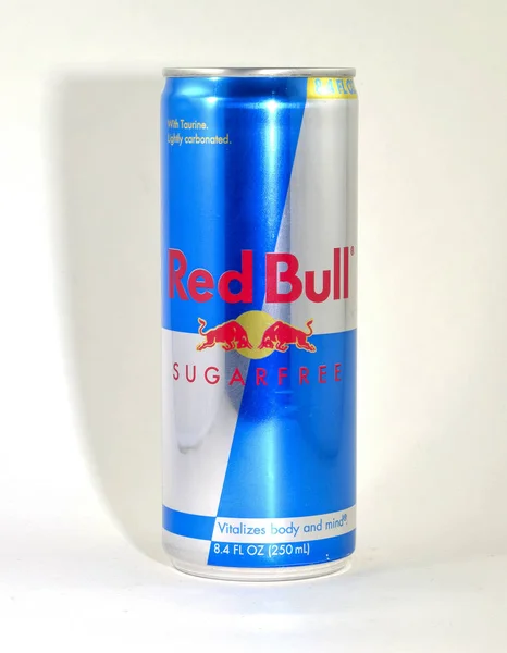 Can of Red Bull energy drink — Stock Photo, Image