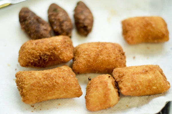Deep fried Brazilian croquettes — Stock Photo, Image