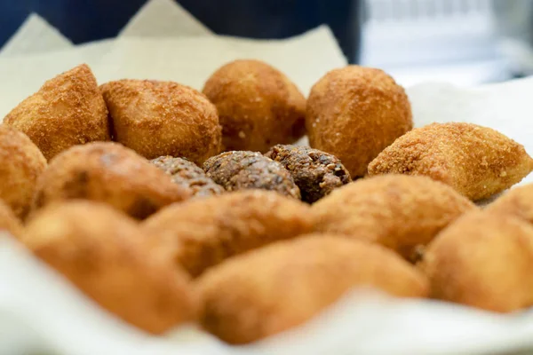 Deep fried Brazilian croquettes — Stock Photo, Image