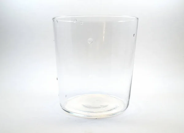 Čistý tenký nápojové sklo — Stock fotografie
