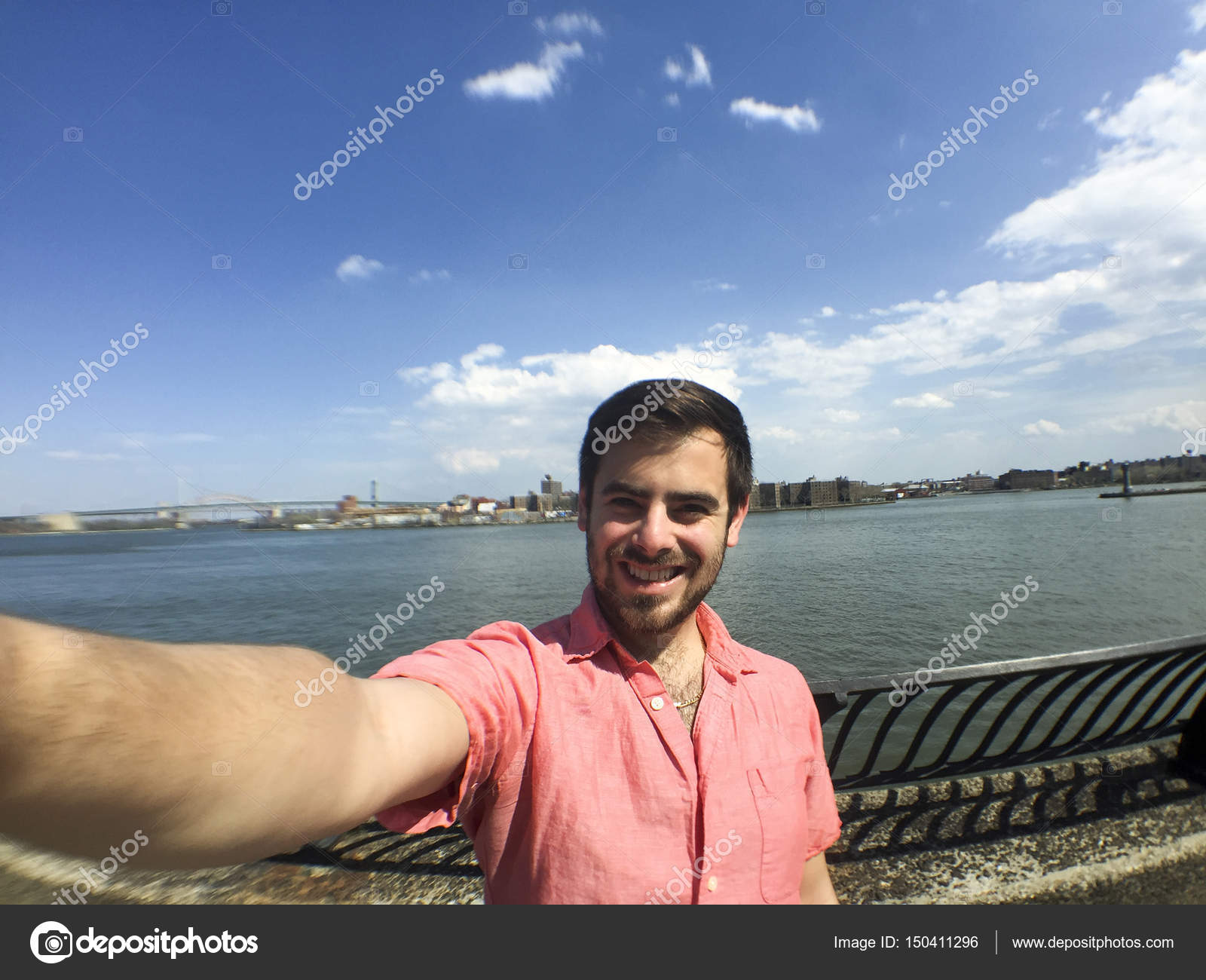 attractive male selfie