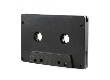 Retro vintage siyah plastik kaset