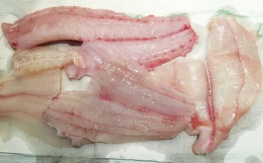 Taze çiğ vahşi yakalanan balık fileto