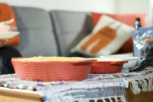 Fromage fondu dans une casserole — Photo