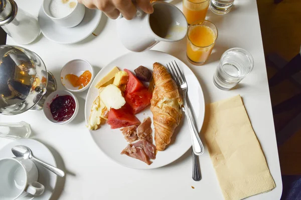 Petit déjeuner français de fantaisie — Photo