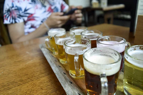 Бельгійського пива польоту — стокове фото