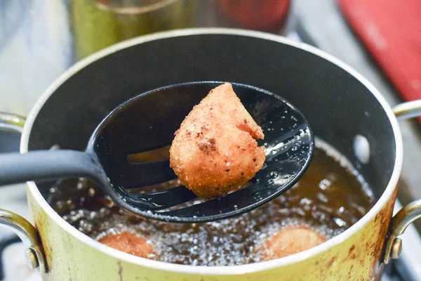 Croquettes de poulet coxinha brésilienne — Photo