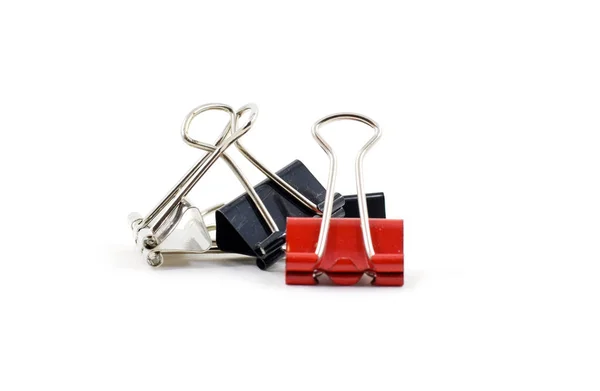 Metal binder clips — Stock Photo, Image