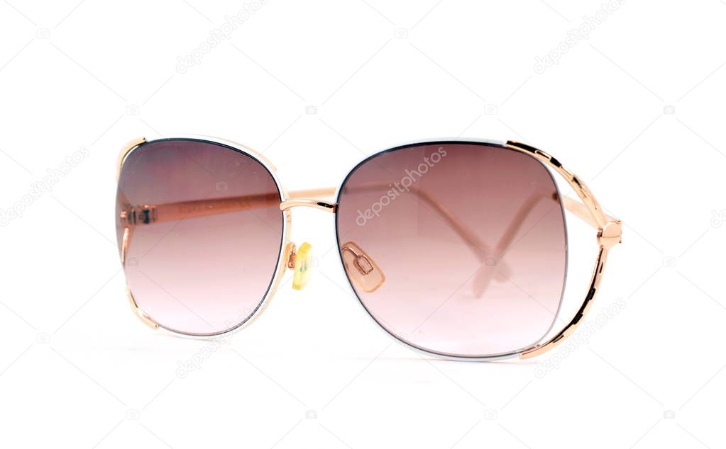 Fashionable pink sunglasses