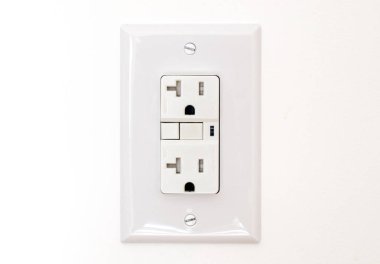 Beyaz elektrik soketi