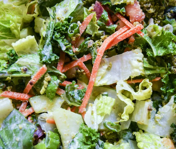 Arka Plan Veya Doku Bir Remake Ile Karışık Salata — Stok fotoğraf