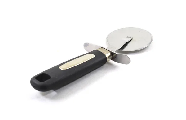 Cortador Pizza Acero Inoxidable Utensil Cocina Aislado — Foto de Stock