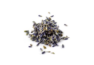 Mutfak lavanta çiçekleri - izole mor yığını kurutulmuş