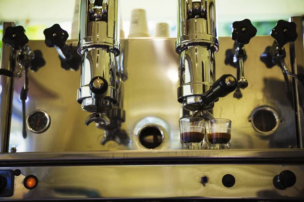 Close up of espresso machine. — Stock Photo, Image