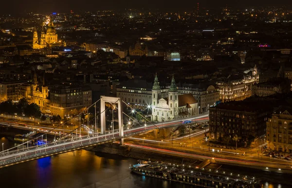 Budapeşte 'nin gece manzarası — Stok fotoğraf