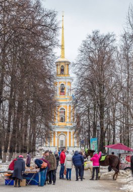 6 Mart 2016. Ryazan Kremlin turist. Rusya 