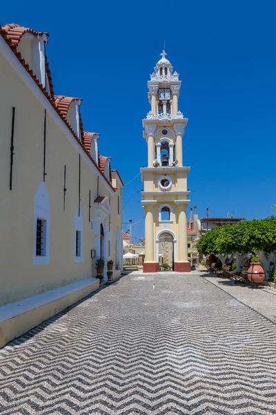 Yalissos, Rodosz a Bell tower — Stock Fotó