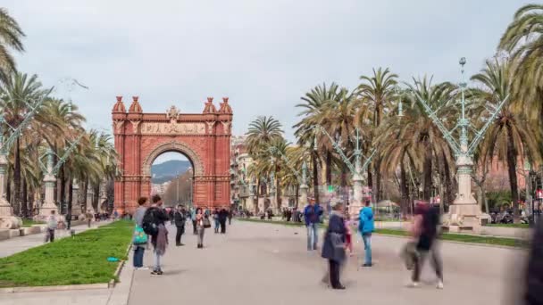 Pelengkung Kemenangan Di Barcelona Stok Video Pelengkung Kemenangan Di Barcelona Rekaman Bebas Royalti Depositphotos