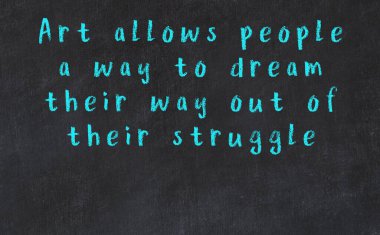 Siyah karatahtaya Tebeşir Bilgisi Yazısı