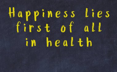 Siyah karatahtaya Tebeşir Bilgisi Yazısı