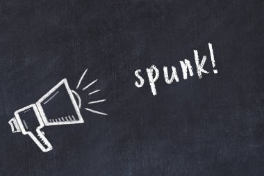 Hoparlör ve yazıt spermi tebeşiri.