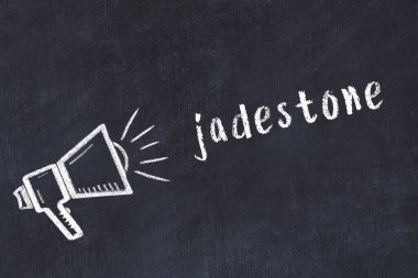 Hoparlör ve yazıt jadestone tebeşir scetch