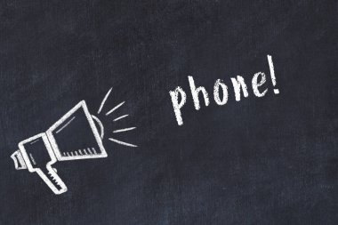 Hoparlör ve yazıt telefonunun tebeşiri.