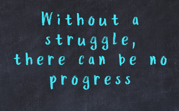 Меловая надпись на черной доске