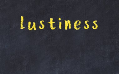 Üzerinde yazıt şehveti olan siyah karatahta.