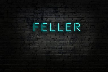 Duvara yazı yazan neon levhası