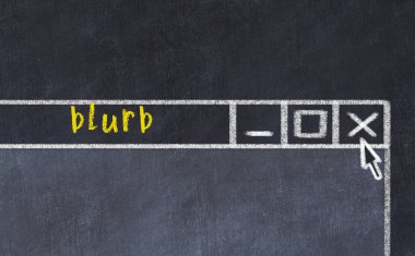 Yazı tanıtımlı tarayıcı penceresinin tebeşir sürükleyicisi 