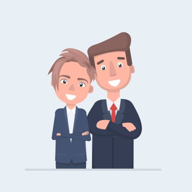 iş adamları karakter vektör tasarımı