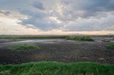 sun set ile soyut doğa arka plan