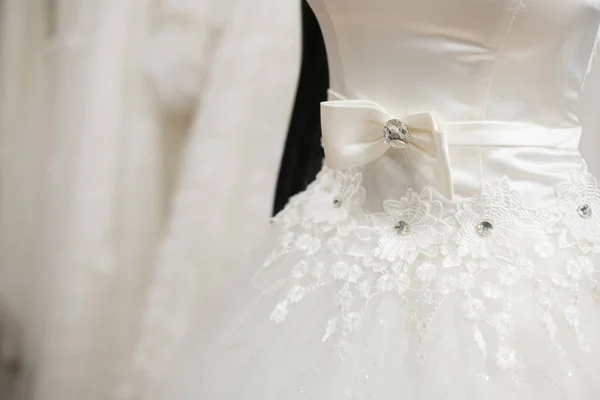 Detalhe Belos Vestidos Noiva — Fotografia de Stock