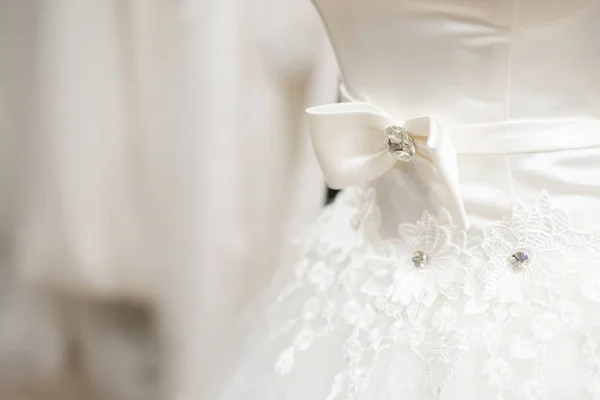 Detalhe Belos Vestidos Noiva — Fotografia de Stock