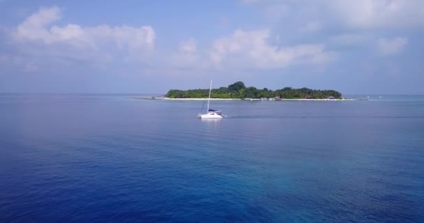 白天的岛屿场景 巴厘岛的夏季放松 — 图库视频影像